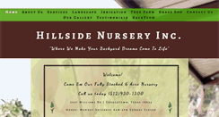 Desktop Screenshot of hillsidenurserylandscape.com